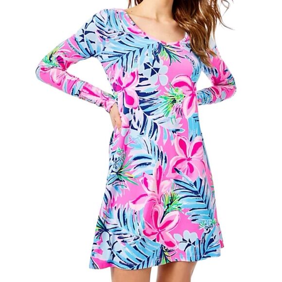 Lilly Pulitzer Cockatoo Pink Pretty In Pink Kaisley Dress NWT - Picture 1 of 12